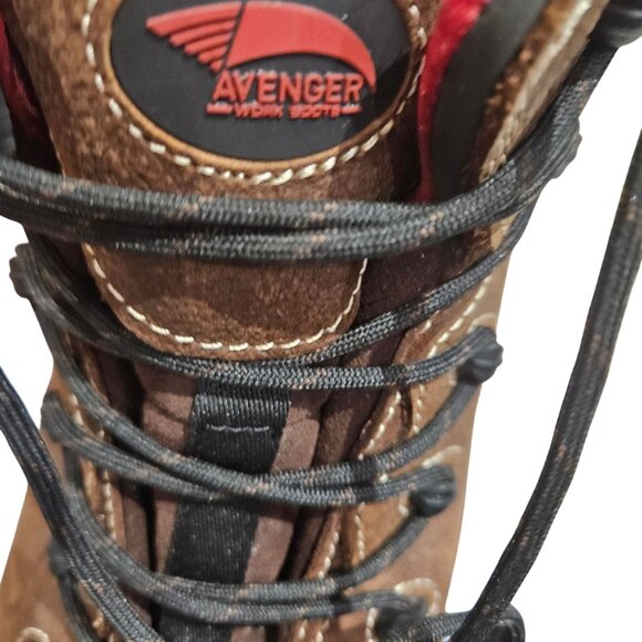Avenger Mens XXWide Soft Toe Work Boots Size 17 Brown - Picture 3 of 6